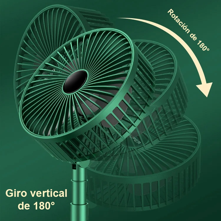 Ventilador purificador silencioso plegable