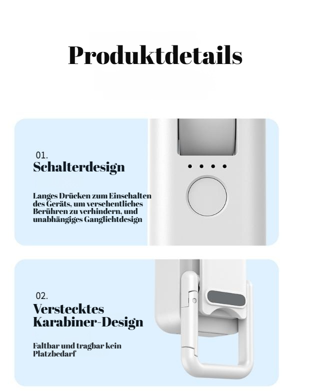 Praktischer tragbarer Ventilator zum Umhängen am Hals