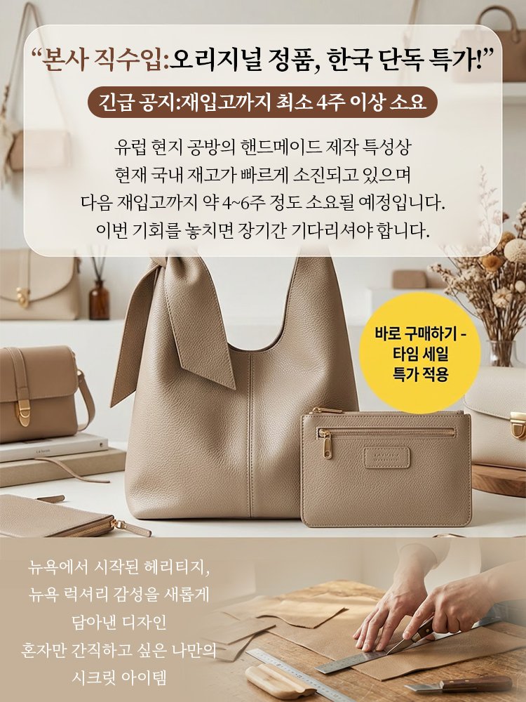 유럽 직수입 스카프백