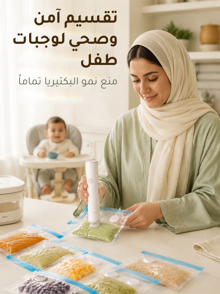 آلة غلق الطعام اللاسلكي بتفريغ الهواء بتصميم محمول 