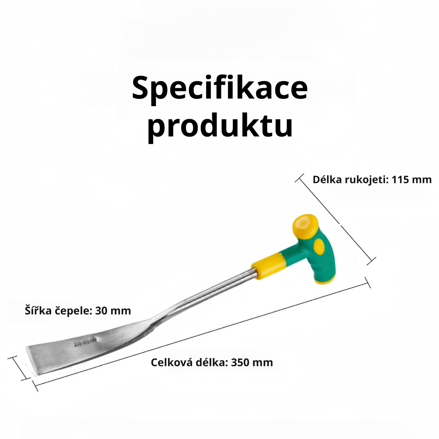 Víceúčelová zahradní a zemědělská motyčka