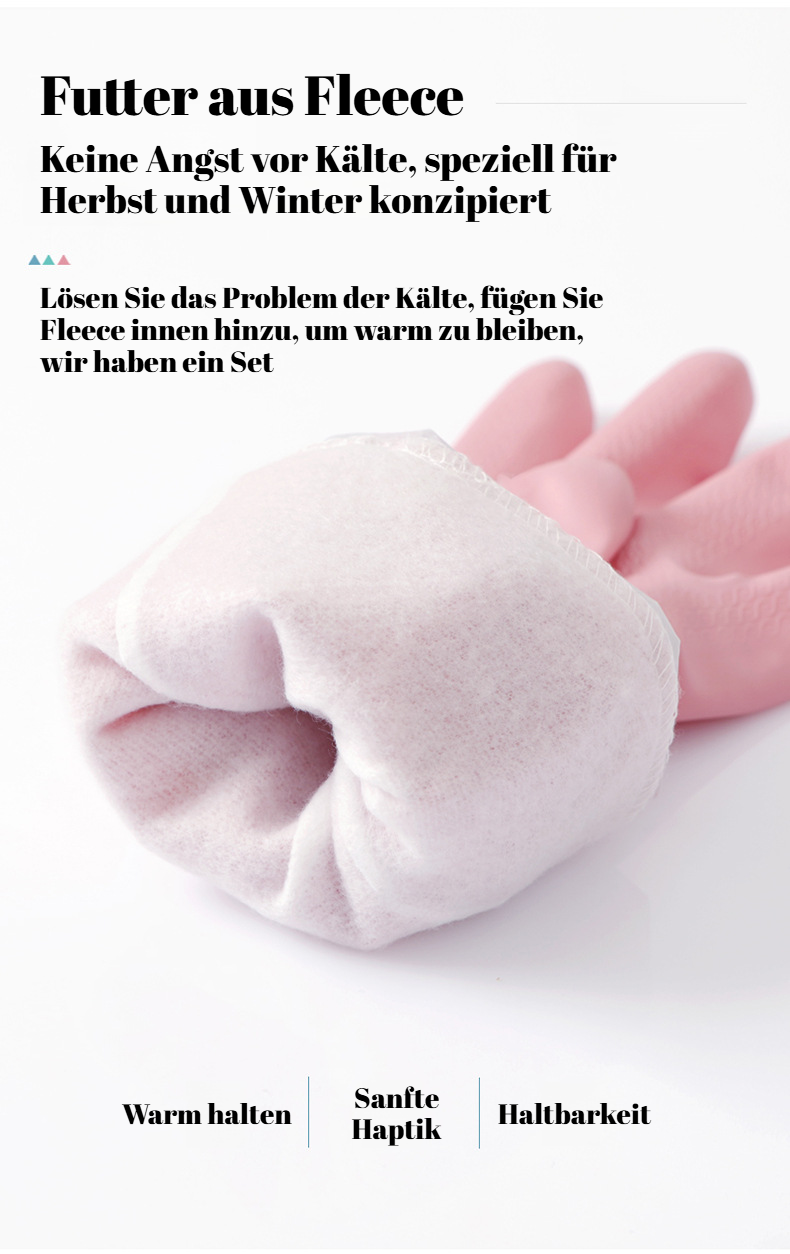 Plus Samt gefütterte Küchenhandschuhe für empfindliche Haut