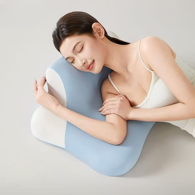 多功能記憶棉冰絲趴睡枕