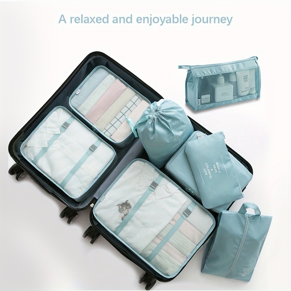 Shoe storage bag included in travel cubes set