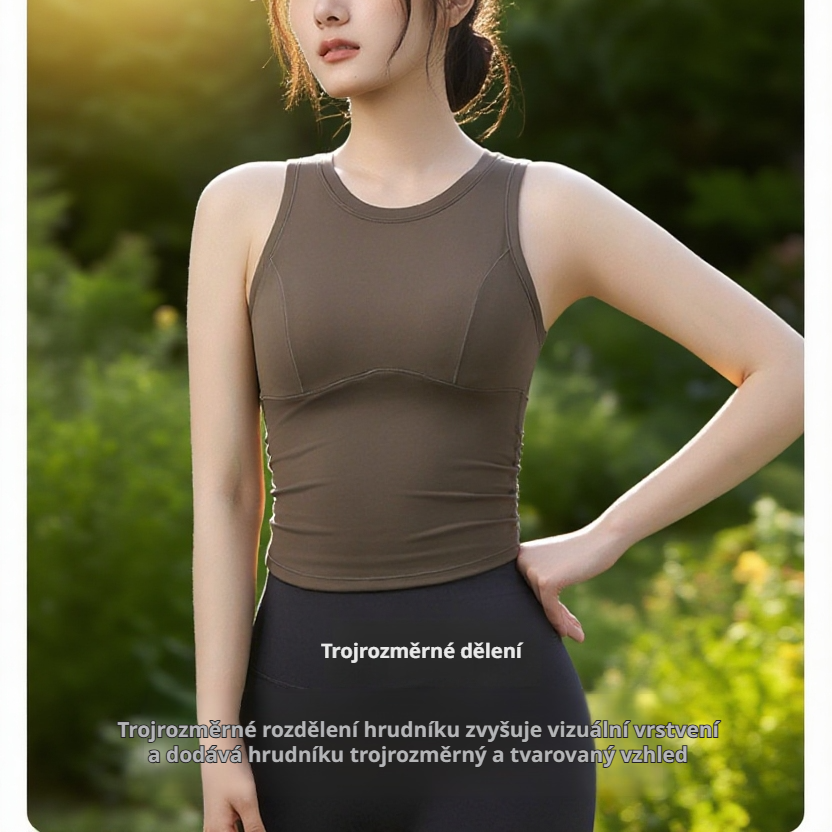 Odolná sportovní vesta vhodná na jógu