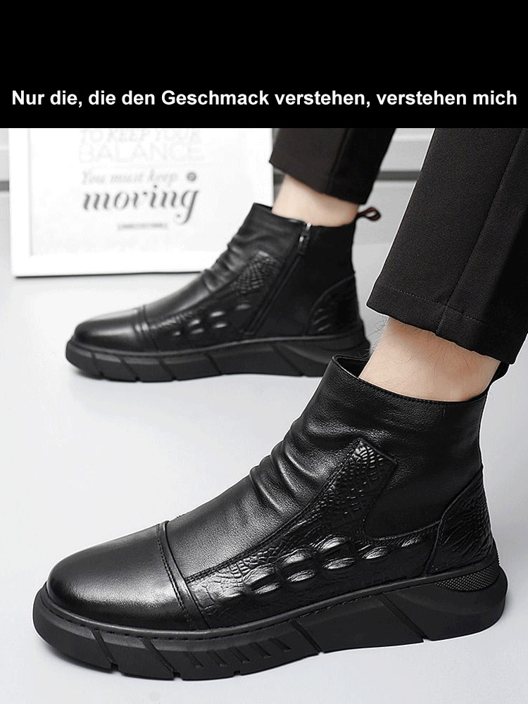 Hohe Martin-Stiefel im britischen Stil
