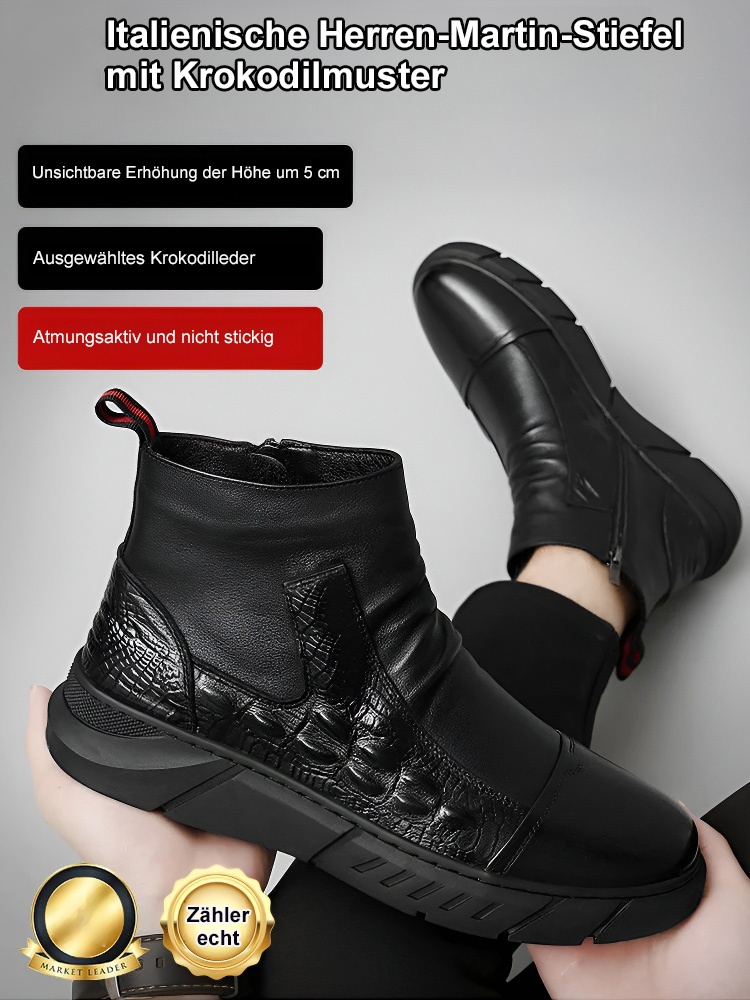 Hohe Martin-Stiefel im britischen Stil