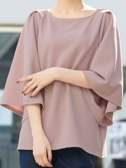 주름 소매 티셔츠 여성 라운드 넥 바닥 셔츠