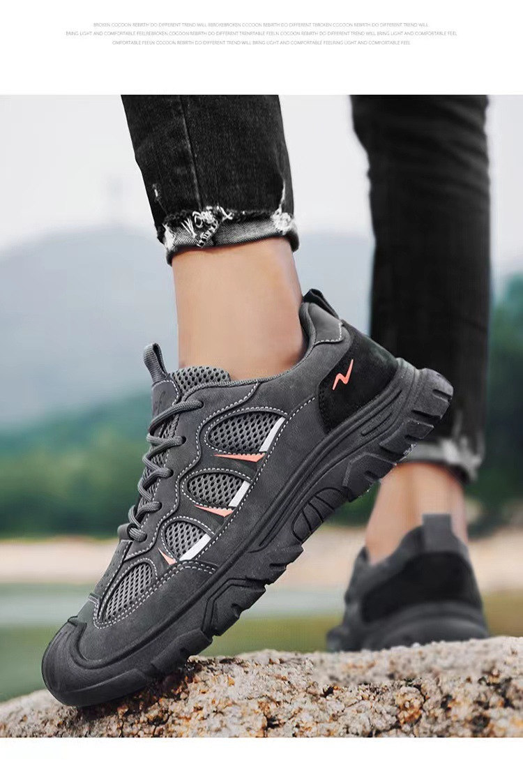 滑り止めアウトソール付き耐摩耗シューズの側面写真