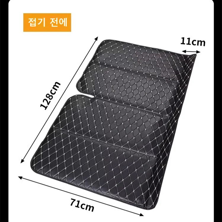 【600KG 내하중】공기 주입 필요 없는 접이식 자동차 뒷좌석 매트