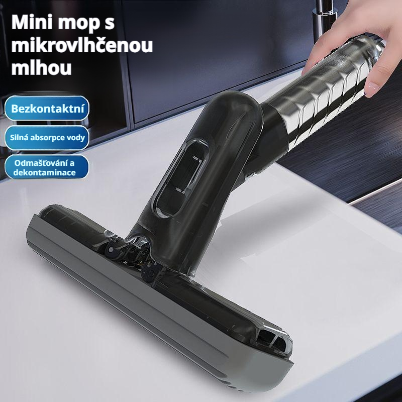 Přenosný mini mop na suché i mokré použití