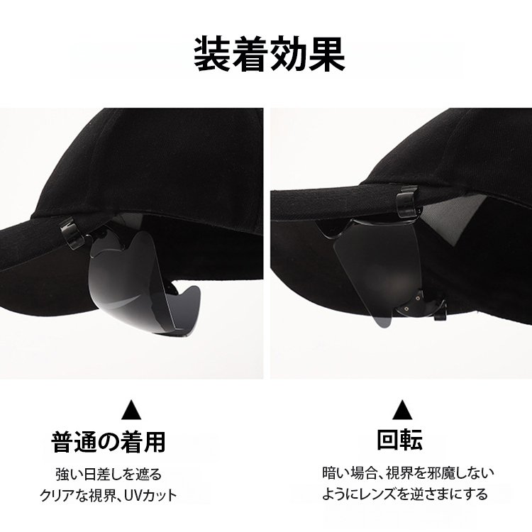 帽子掛け偏光サングラス