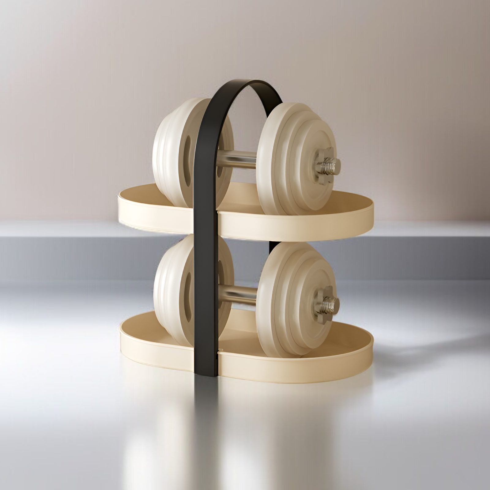 Lightweight High-end Simple Desktop Teacup Holder with Cup Tray