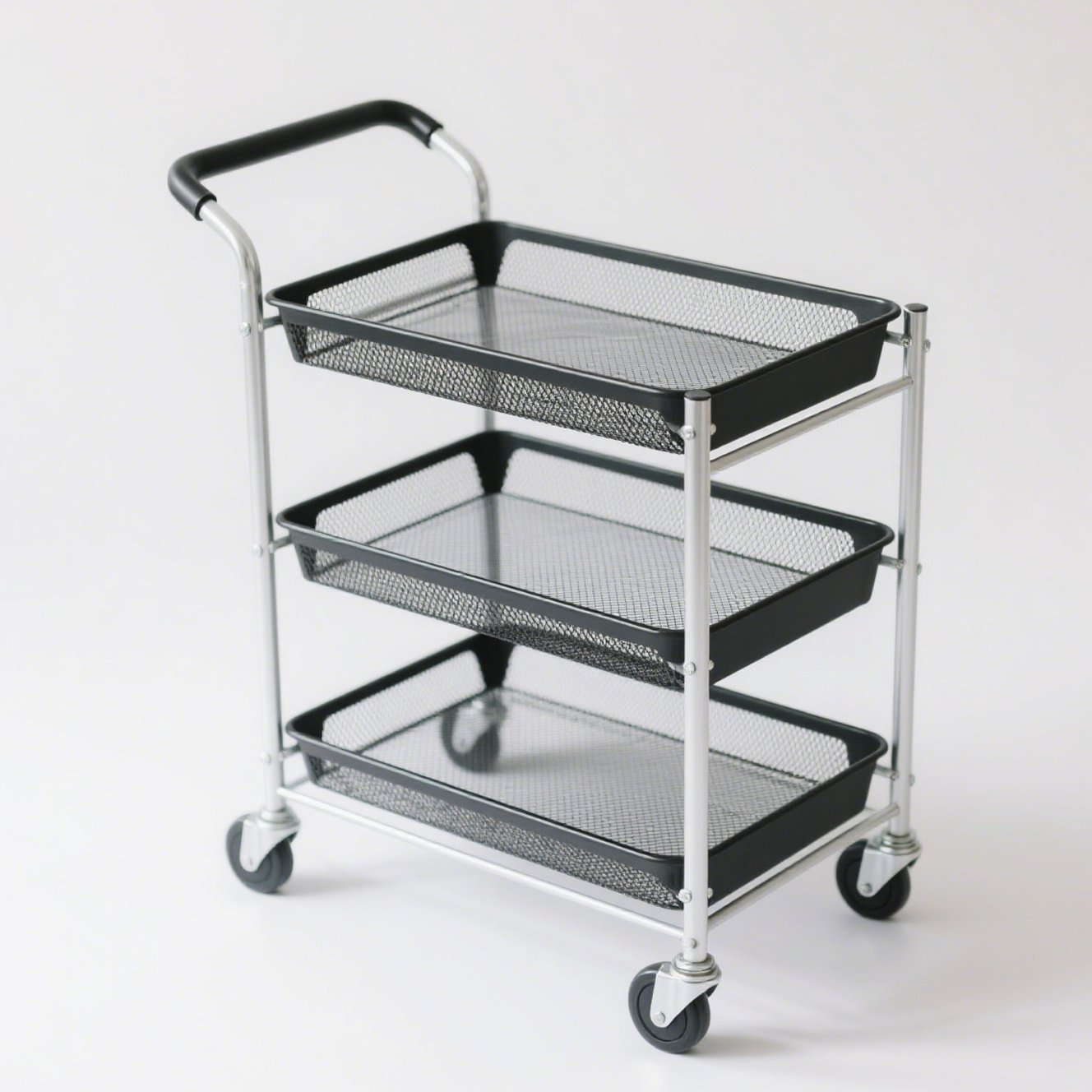 Třípatrový úložný vozík (sada 2 kusů)