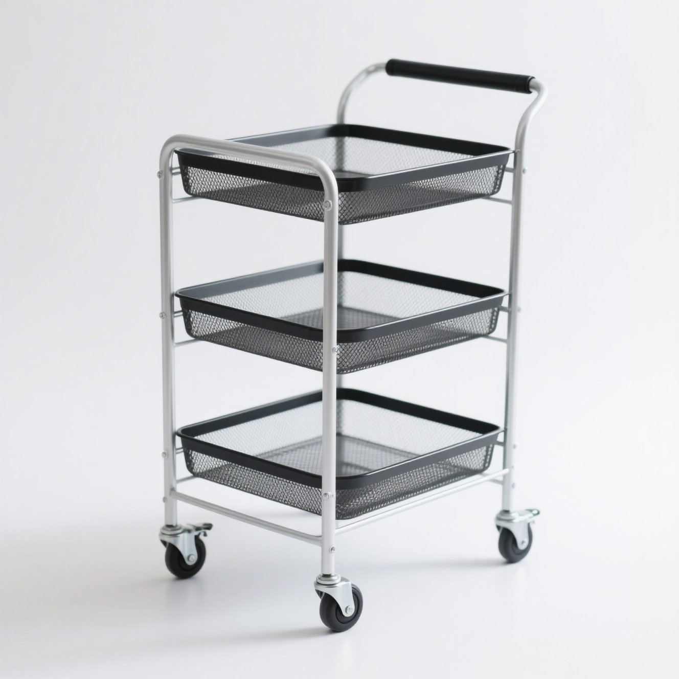 Třípatrový úložný vozík (sada 2 kusů)