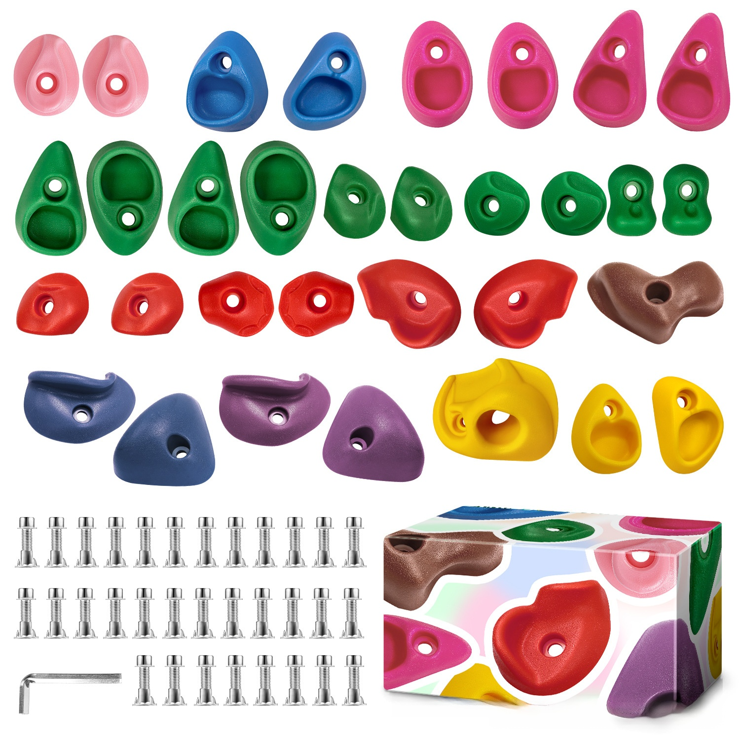 JMY Kinder Kletterfelsen Set für Outdoor und Indoor