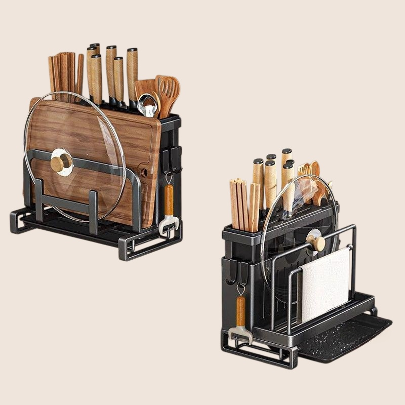 주방 스테인리스강 테이블 벽걸이 일체형 식칼 수납대