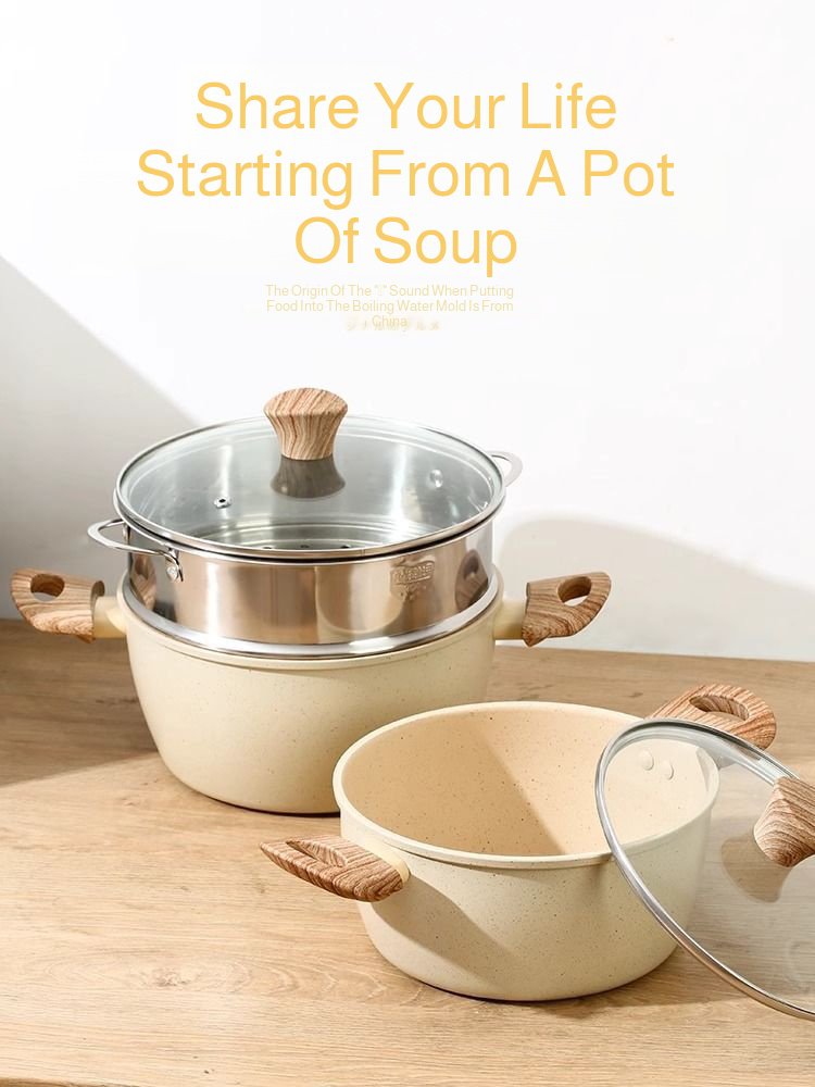 Multipurpose soup and milk stew pot with thick durable design
