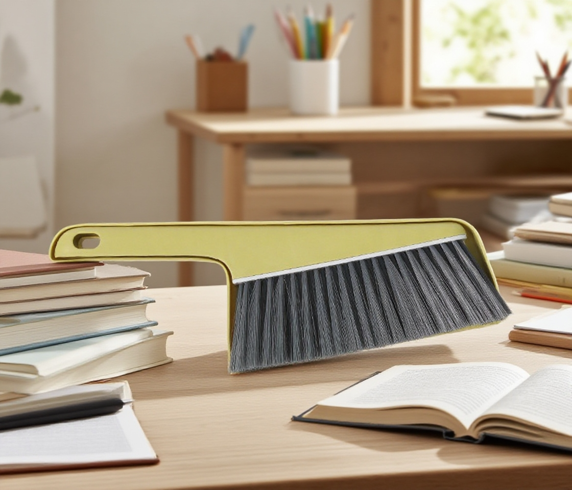 Úklid postele pomocí kartáče na prach