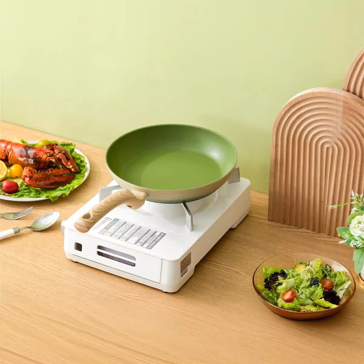 Pánev na palačinky z lékařského kamene