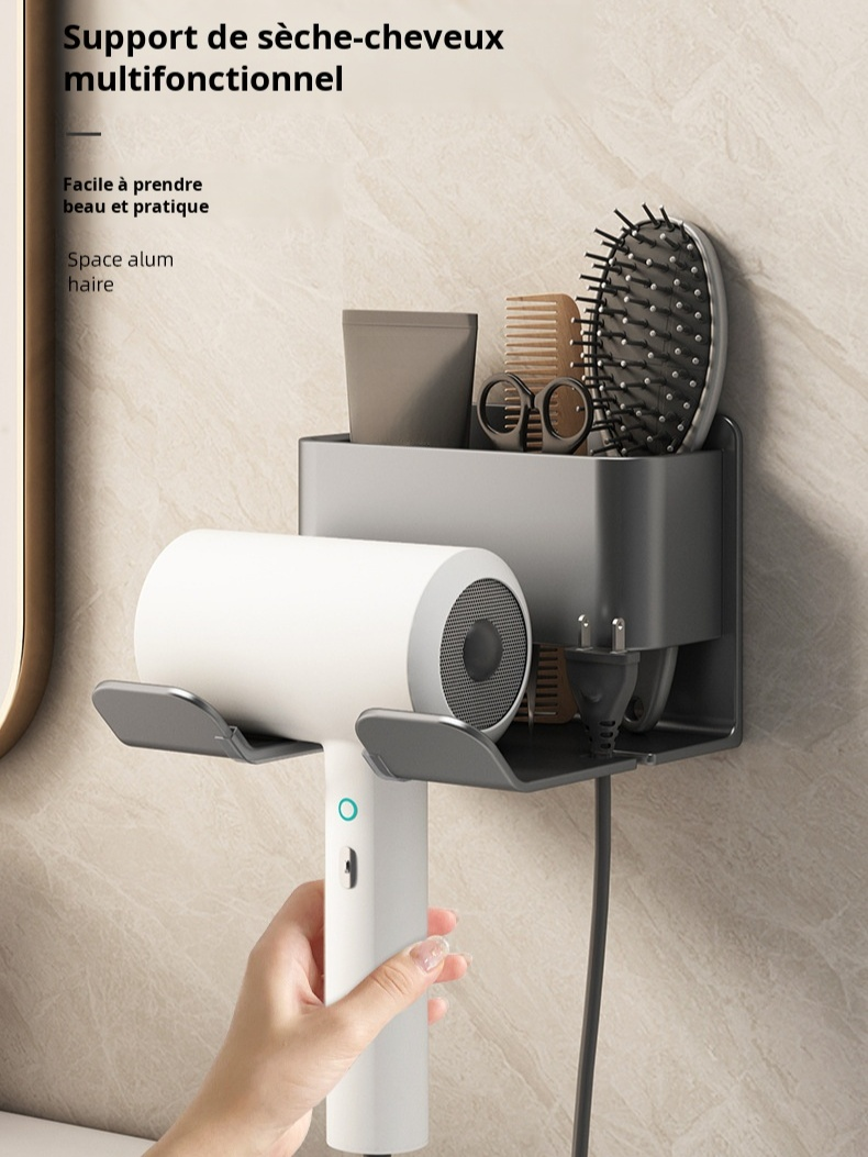 Support de sèche-cheveux sans perçage