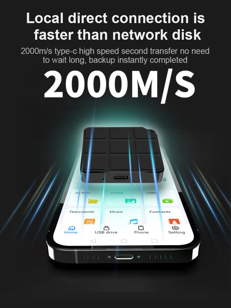 2000MB/s high-speed external mobile expansion solid-state hard drive