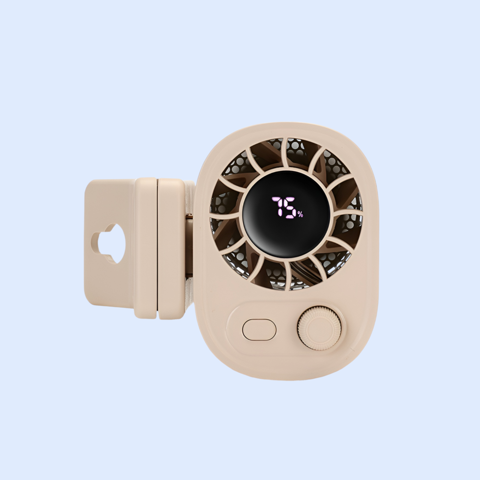 高速で激しい小型ファンデスクトップクリップファン屋外ファン無段階速度調節100ギア腰吊りファン