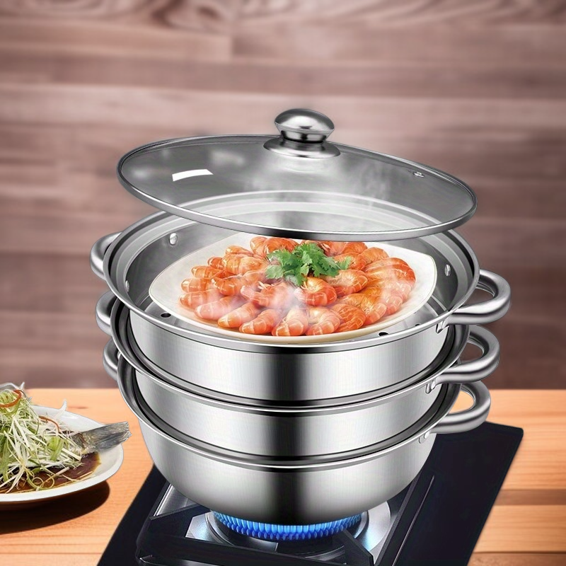 家用多層不銹鋼蒸鍋