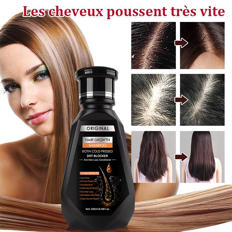 Shampoo au gingembre pour fortifier et stimuler la croissance des cheveux