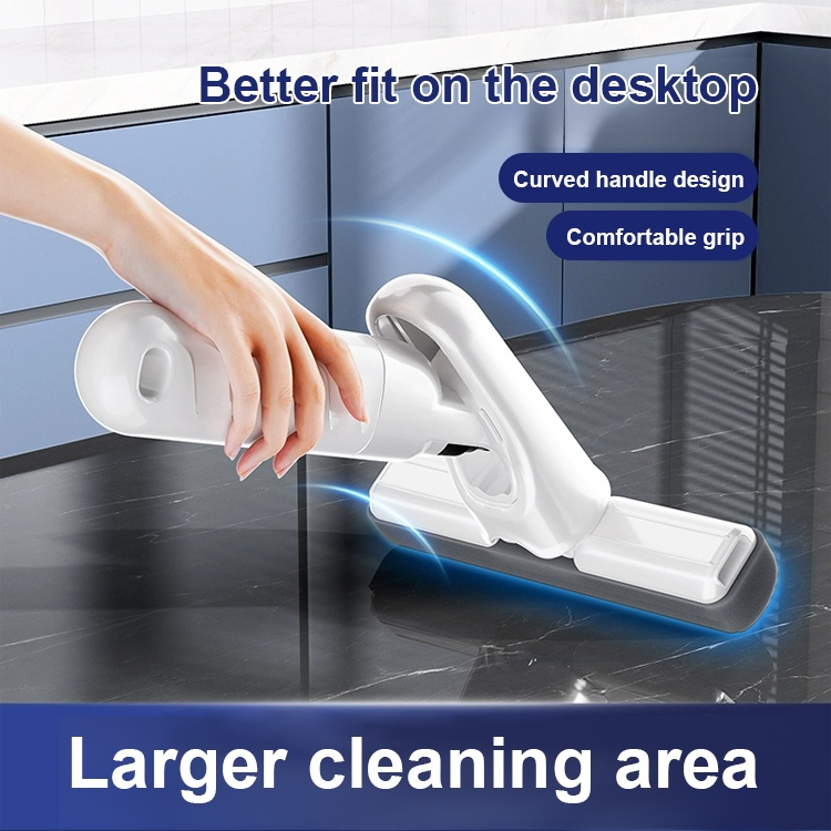 Handheld water spray mop for easy table wiping without hands washing