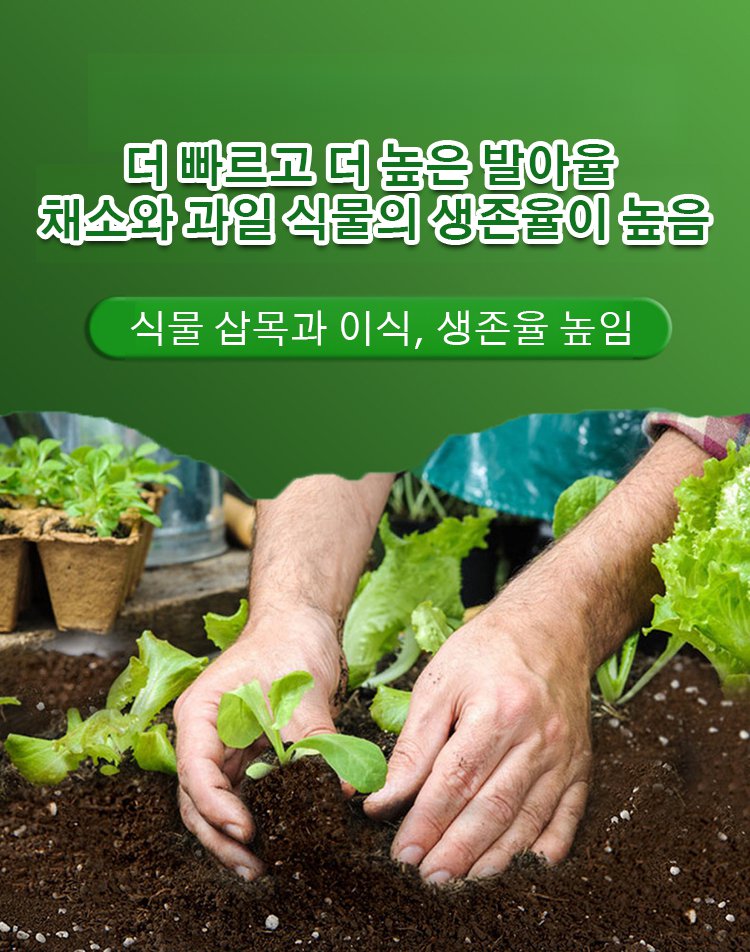 토양 건강을 개선하는 활성제 활용 장면