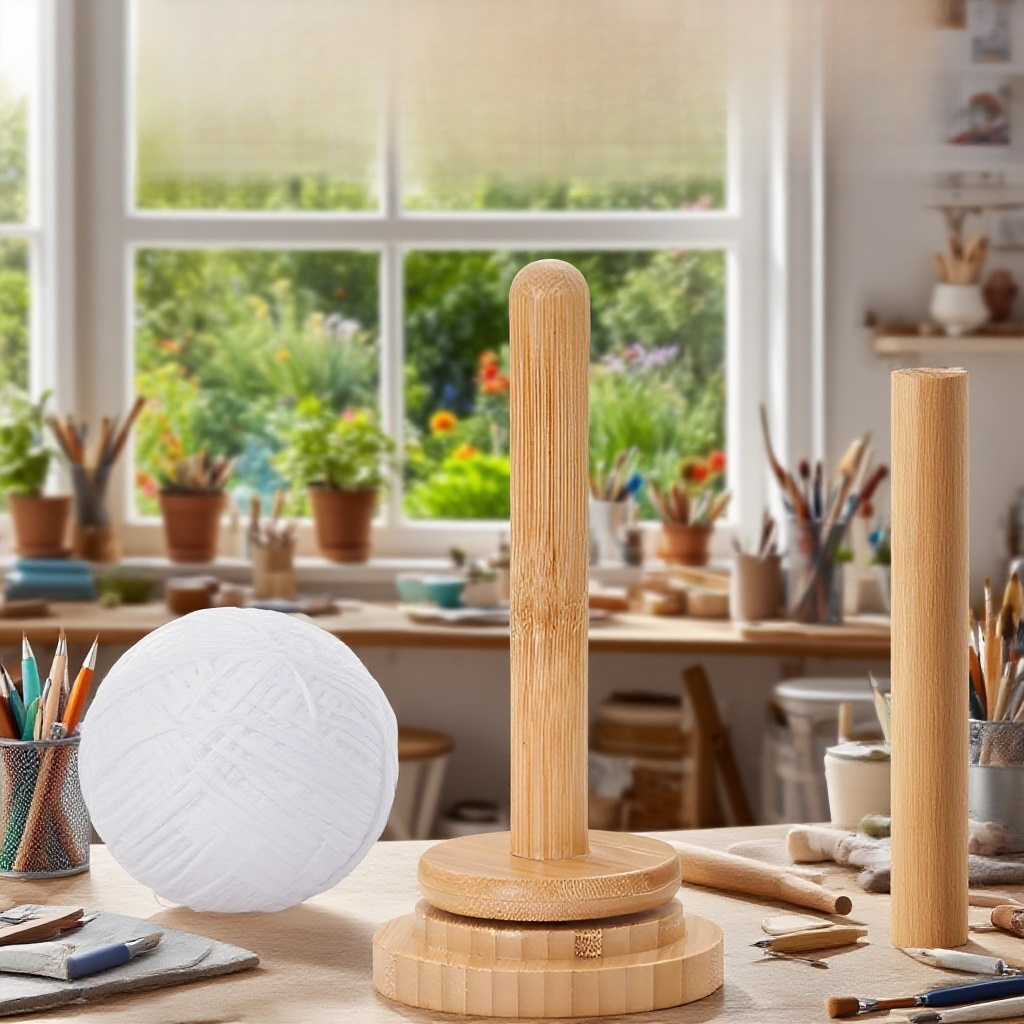 家用可旋轉毛線收納架