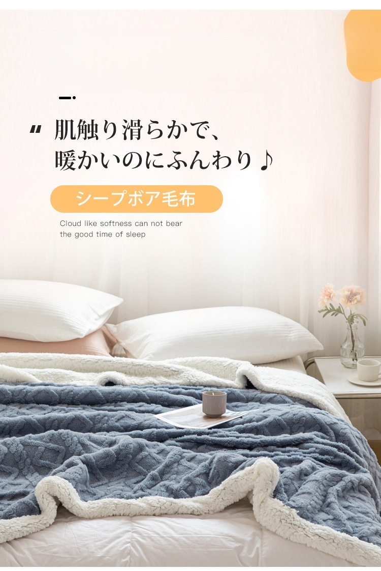 シープボア毛布の全体画像