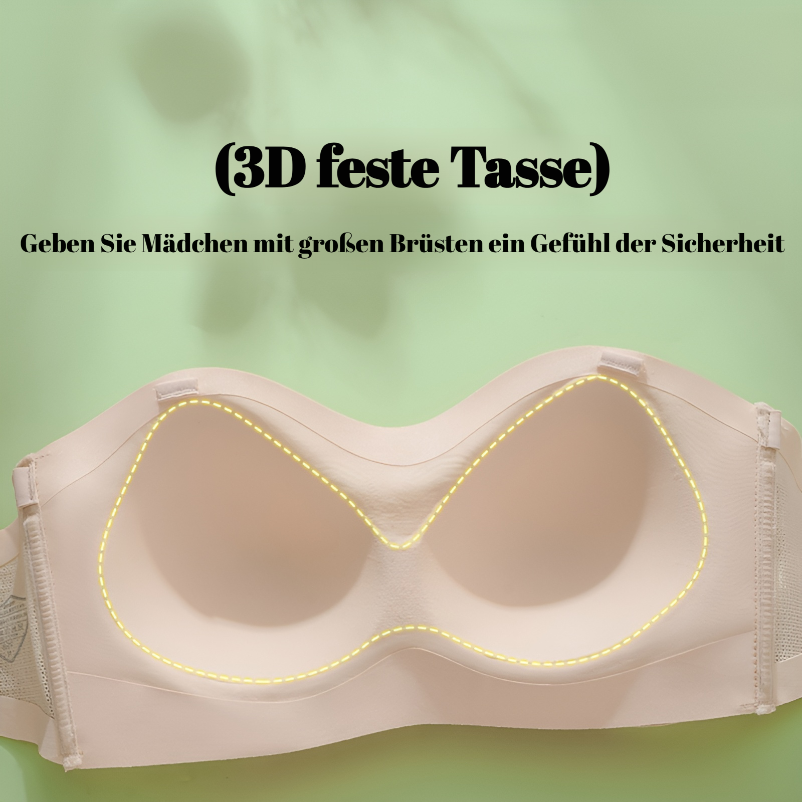Trägerloser Pull-Up-BH mit Schnalle vorne, nahtlos, große Größe, für Damen im Tube-Top-Stil, schöne 