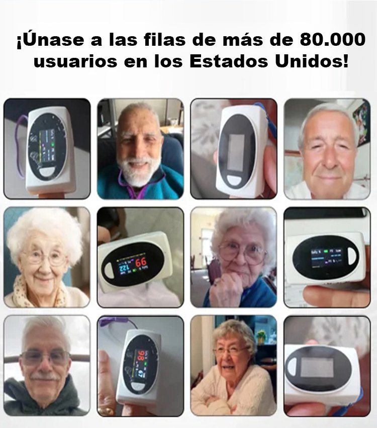 【Precisión del 99%】Monitor avanzado de oxígeno en sangre