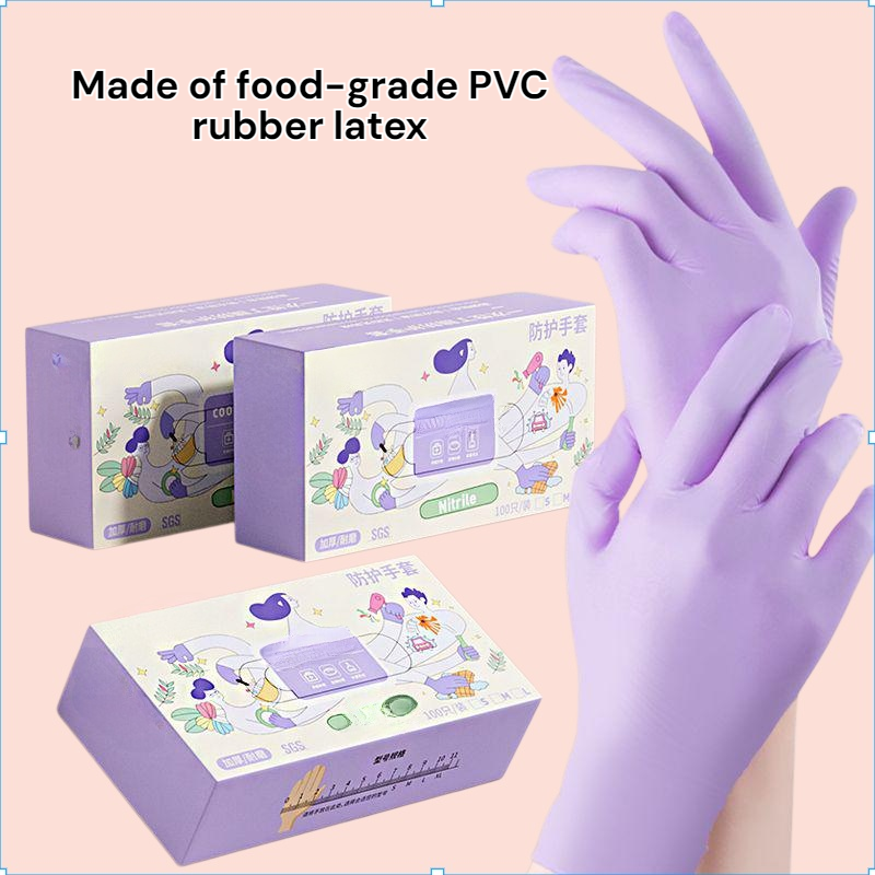 Durable kitchen cleaning disposable food grade PVC rubber latex