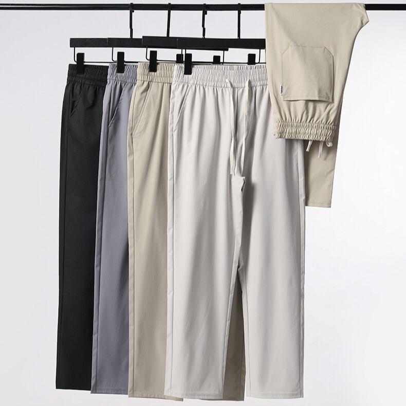 남성 속바지 고탄력 얇은 비즈니스 캐주얼 팬츠 삼방 패션 아이스 속바지