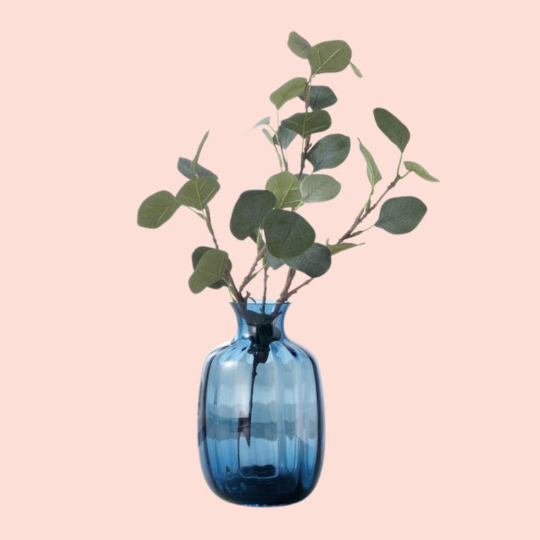 Nordic simple relief glass transparent small vase