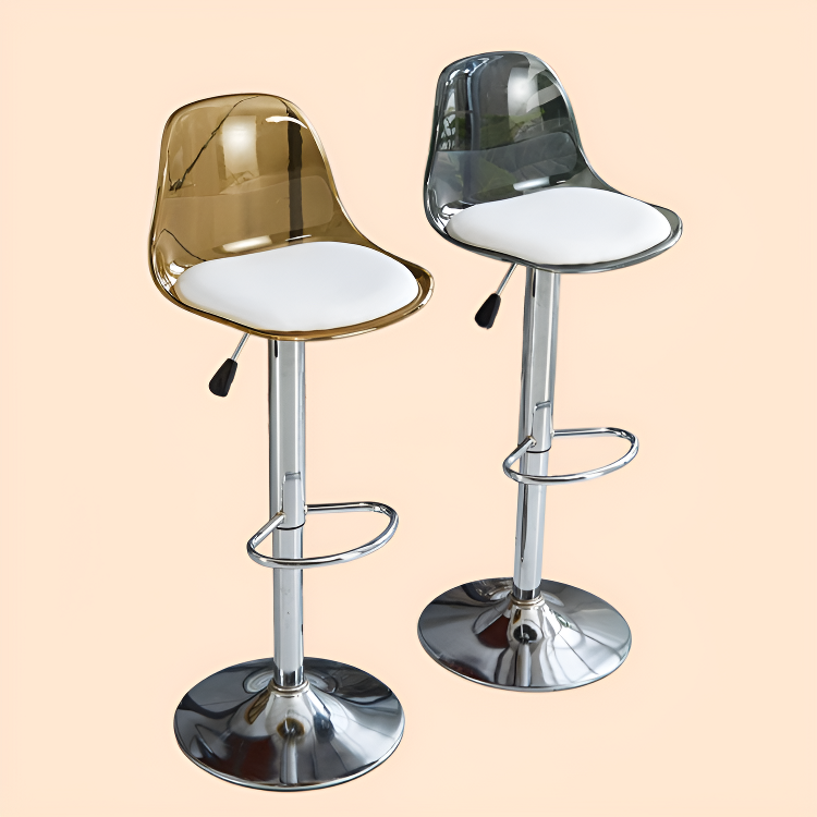 バーキッチンカフェ美容院ミルクティーショップオフィスバーや他の場所のファッションシンプルな鉄のレジャーチューリップチェアスイベルリフトと持ち上げ可能な背もたれ椅子高スツール快適な座り心地安定性と耐久性