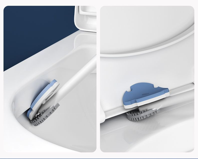 トイレ掃除後の清潔な便器の画像