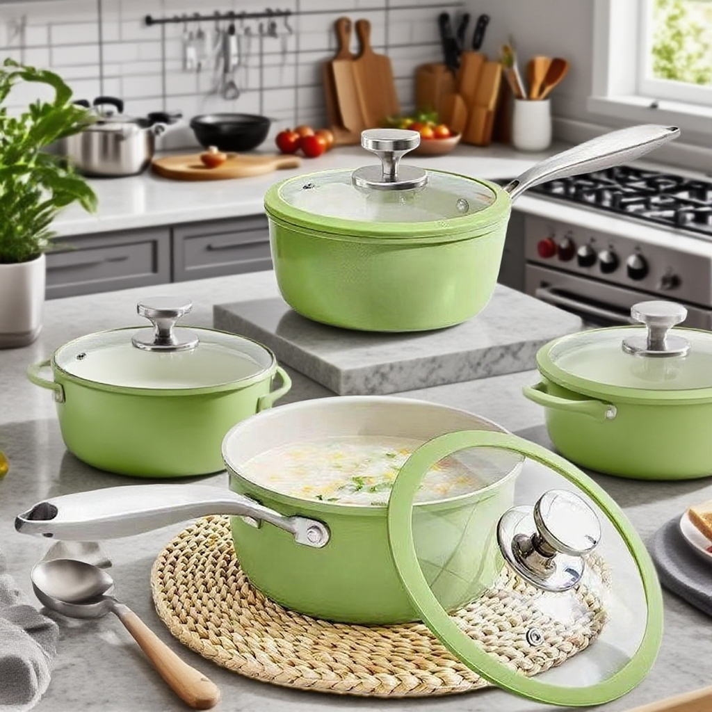 Multifunkční keramický nepřilnavý hrnec na polévku