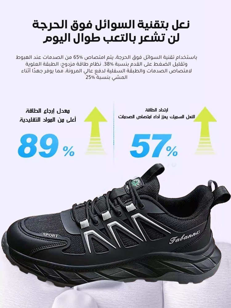 حذاء رياضي كاجوال جيد التهوية وممتص للصدمات ومضاد للانزلاق (محبي المشي)