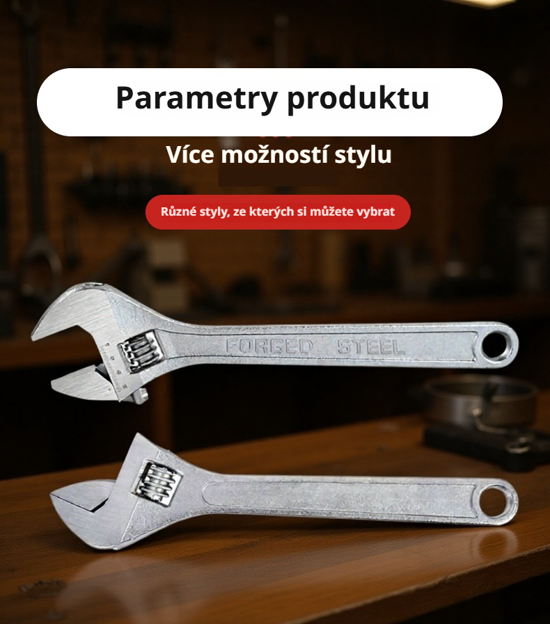Odolný klíč na šrouby s ergonomickým designem