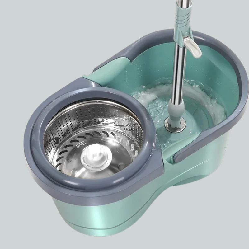 Fully automatic dehydration spin mop