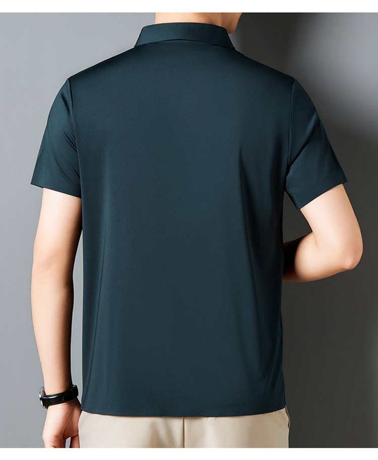 シワになりにくいノンマーキング半袖シャツの素材感