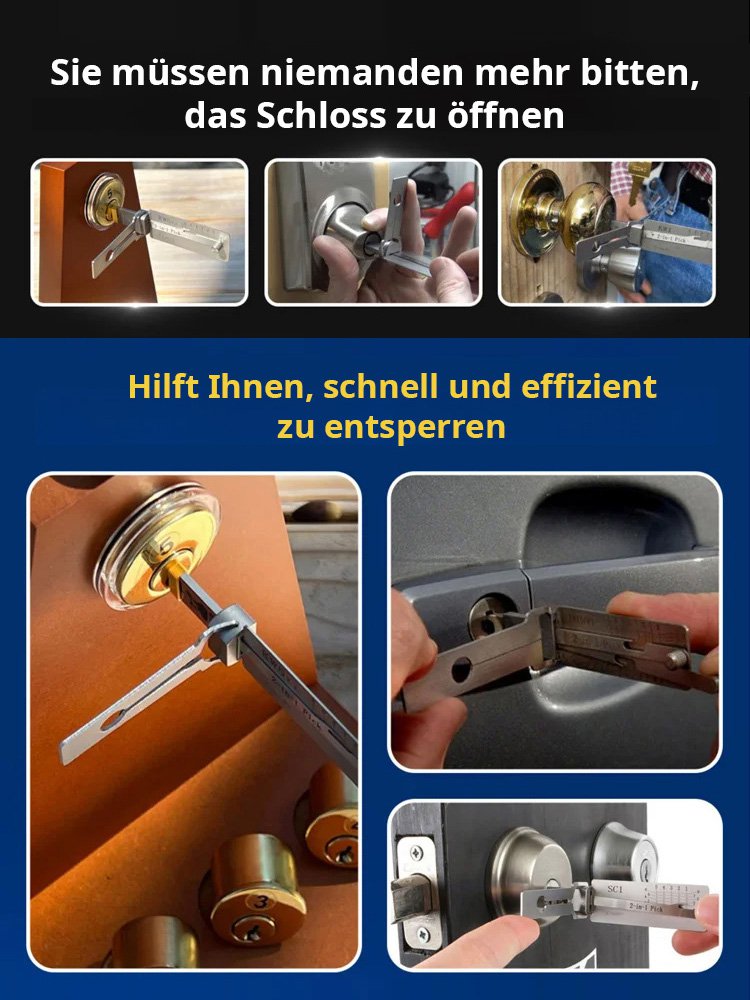 【Hausgebrauch Diebstahlsicherung✨】Kann in 3 Sekunden alle Türschlösser öffnen✨