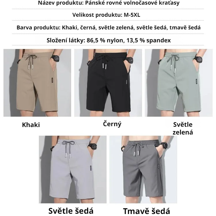 Pánské kraťasy z ledového hedvábí