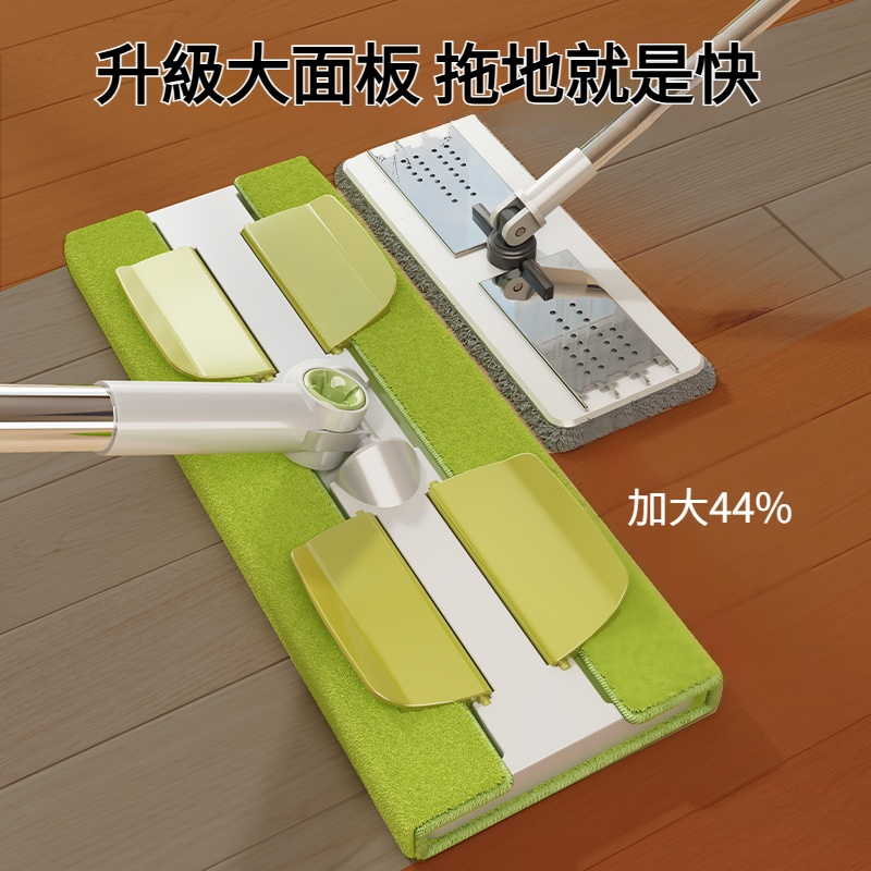 新品大號夾布拖把平板木地板家用懶人一拖凈拖地乾濕吸水拖布