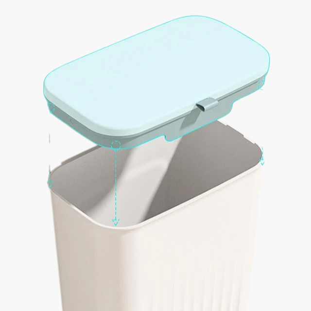可懸掛滑蓋帶蓋垃圾桶