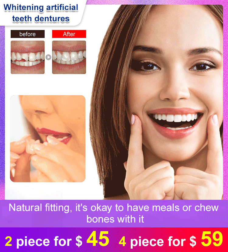 Whitening artificial teeth dentures